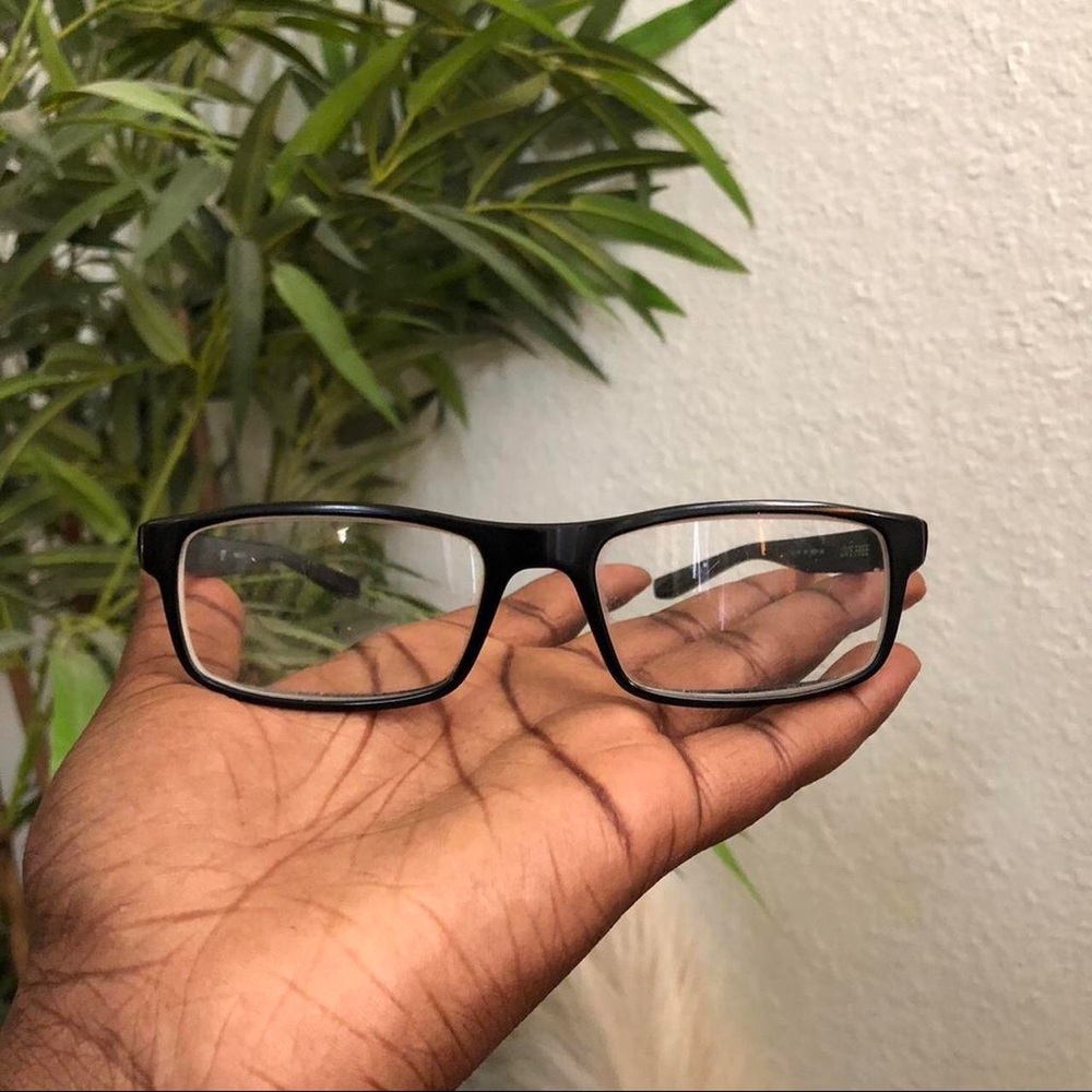 Nike Live Free 7090 001 Matte Black Rectangle Eyeglasses Frames 53-17 140 Sport